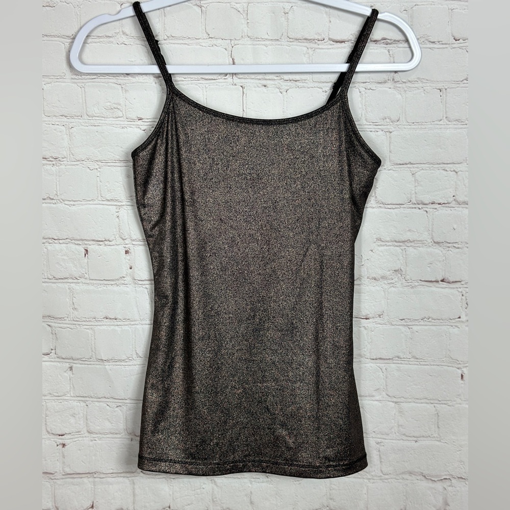 Express Women's Metallic Bronze Camisole sleeveless tank, sz XS, GUC